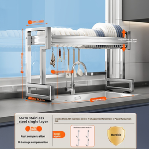 Portasciugamani Pieghevole a Tre Livelli in Acciaio Inox da Parete, Impermeabile, <span class=keywords><strong>per</strong></span> <span class=keywords><strong>Bagno</strong></span> - Product Image 2