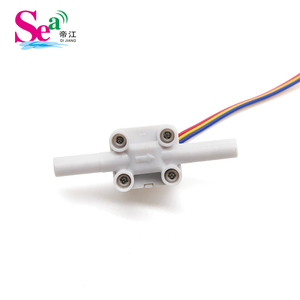 หุ่นยนต์ทำความสะอาดอัจฉริยะ ZJTM-04A เซ็นเซอร์วัดการไหล 1/4 พลาสติก POM DC3.5-24V ฮอลล์เอฟเฟค อิมพีลเลอร์ กังหันวัดอัตราการไหลของน้ำ 0.1-1.5 ลิตร/นาที - Product Image 6