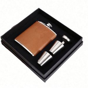 Flacon à liqueur moderne de haute qualité, bouteille d'alcool portable, flacon de poche en acier inoxydable, pour whisky, vin, camping, extérieur, 6/7/8 OZ - Product Image 1