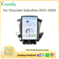 Écran vertical Tesla de 14,5 pouces pour Chevrolet Suburban 2015-2020, autoradio Android, stéréo de voiture, CarPlay sans fil, GPS