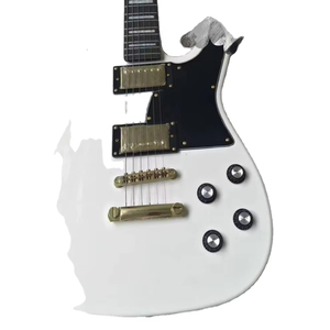 Guitare électrique à corps plein brillant avec manche en érable, micros H-H, chevalet fixe, touche en palissandre, 22 frettes pour usage professionnel - Product Image 1