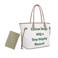 Sac à main tendance pour impression personnalisée à la demande, sac fourre-tout grand format en PU motif oiseau de paradis pour femme, avec petit sac inclus, sac à bandoulière pour femme