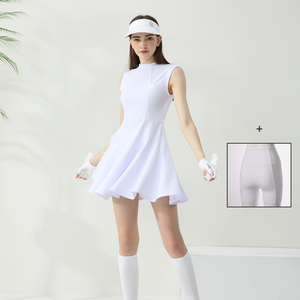 <span class=keywords><strong>Ropa</strong></span> Deportiva OEM para <span class=keywords><strong>Mujer</strong></span>, Casual, Cuello Redondo, Cierre <span class=keywords><strong>de</strong></span> Botones, Dobladillo con Volantes Grandes, Sin Mangas, Antiarrugas, Transpirable, Nailon y Spandex, para Tenis y <span class=keywords><strong>Golf</strong></span> - Product Image 5