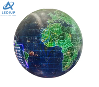 LEDIUP admite forma de globo personalizada, pantalla Led esférica de 360 grados, exhibición de exhibición interior, pantalla de visualización de esfera Led P2.5