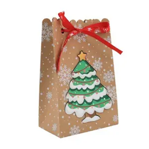 Production Of Holiday Decorating Gift Packaging Boxes Candy Packaging kraft Paper Box For Christmas Put Cookies And Candy