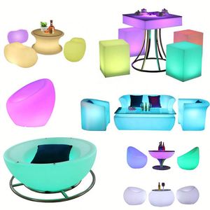 Venta al por mayor, bar, uso al aire libre o interior, plástico, vino y bebida, muebles, alto cubo <span class=keywords><strong>de</strong></span> hielo LED - Product Image 6
