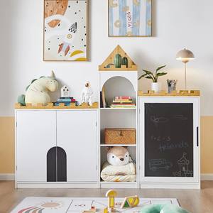 Armoires pour enfants Coffres de rangement pour jouets avec tableau noir Boîtes de rangement en MDF pour jouets - Product Image 4