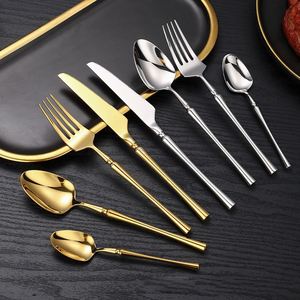 Cuchillo y Tenedor de Metal de Lujo Creativos Chaodeli, Diseño Sólido para Filetes, Ideales para Fiestas, Característica Sostenible - Product Image 1
