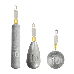 ตะกั่วตกปลาทรงกระบอก 10 กรัม แบบถอดได้ ป้องกันการไหล สำหรับตกปลาในแม่น้ำ - Product Image 1