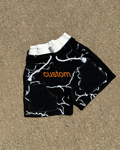 Custom Casual Streetwear Digital Printing <b>Shorts</b> Thick Rope Double Waist <b>Patch</b> Embroidery <b>Men</b> <b>Shorts</b> - Product Image 3