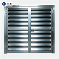 Fenêtre à persiennes en acier robuste pour la dissipation de la chaleur, fenêtre de ventilation en métal pour usage industriel