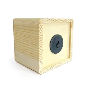 DIY Plain Printed Wood Money Box Piggy Bank Unfinished Wooden Home Decorative Wood Coin Bank