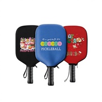 Housse de protection en caoutchouc pour raquette de pickleball avec sangle de poignet – Pack d'exportation