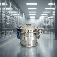 Máquina de Cribado Vibratoria Ultrasónica Motorizada de Alta Eficiencia Runnest, Construcción de Acero Inoxidable para Líquidos de Grado Alimenticio