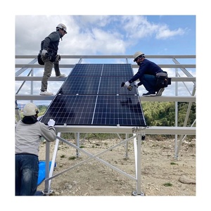 Solution de montage <span class=keywords><strong>pour</strong></span> centrales solaires photovoltaïques industrielles en aluminium extrudé FarSun, <span class=keywords><strong>support</strong></span> de <span class=keywords><strong>panneau</strong></span> <span class=keywords><strong>solaire</strong></span>, montage sur rail PV - Product Image 1