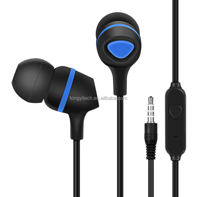 Bulk 3.5 mm In-Ear Wired Earbuds with Mic Colorful Plastic Earphones Multi-Color Headphones for Music