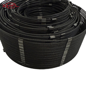 Sac de sécurité en maille de corde tissée simple en acier inoxydable 304 à oxyde noir de conception professionnelle pour volière d'oiseaux en plein air - Product Image 6