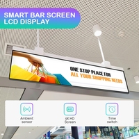 LCD-Balkenanzeige für Werbung, Maßgefertigte Digital Signage-Streifenbildschirme für Einkaufszentren
