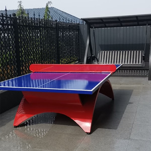 Mesa de Ping Pong Plegable para Uso en Interiores y Exteriores, Diseño Arcoíris Grande, 760 mm de Altura - Product Image 2