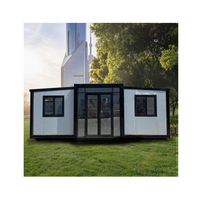 Maison conteneur extensible à faible coût Structure préfabriquée en acier et panneau sandwich pour hôtels en Tunisie et au Mexique