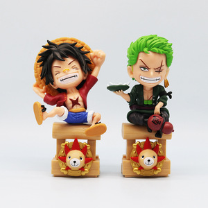 Cadeau <span class=keywords><strong>de</strong></span> graduation exclusif, figurines <span class=keywords><strong>de</strong></span> collection en PVC mignonnes <span class=keywords><strong>de</strong></span> style anime chibi, lot <span class=keywords><strong>de</strong></span> 3, <span class=keywords><strong>Luffy</strong></span> Zoro Sanji, figurines d'étudiant, échelle 1:24 - Product Image 2