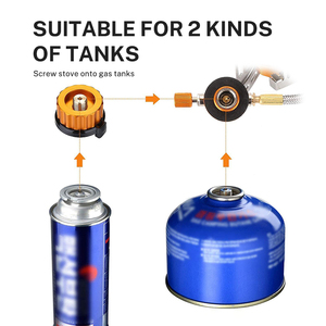 홈풀 가든 자동 3구 버너 스토브 야외 피크닉 캠핑 취사도구 가스 쿠커 휴대용 접이식 캠핑 스토브 - Product Image 5