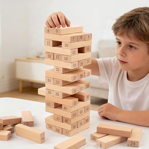 <span class=keywords><strong>Jeu</strong></span> de construction <span class=keywords><strong>en</strong></span> <span class=keywords><strong>bois</strong></span> StarQmi avec dés, <span class=keywords><strong>jeu</strong></span> d'empilage et d'équilibre, <span class=keywords><strong>jeu</strong></span> de société éducatif pour la famille et les enfants - Product Image 4