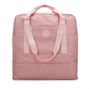 Sac de voyage pliable et imperméable à roulettes, grande capacité, léger, pour la gym, style décontracté, avec fermeture éclair, idéal pour le week-end - Offre Spéciale - Product Image 3