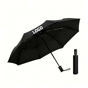 Parapluie pliant promotionnel en gros pour cadeaux d'affaires, avec logo, pare-soleil, personnalisé, compact, portable, anti-pluie, automatique, coupe-vent, avec logo - Product Image 1