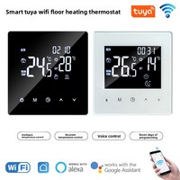 Thermostat intelligent WiFi pour chauffage électrique par le sol, commande vocale, application, PC, écran tactile LED pour usage domestique et commercial