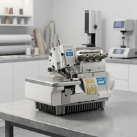 Machine à surjeter à entraînement direct 747, 4 fils, haute vitesse, surjeteuse industrielle pour la finition des bords des vêtements