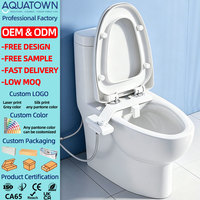 Accessorio Bidet Igienico per WC, Ultra Sottile, Non Elettrico, Pressione Regolabile, Doppio Ugello, OEM ODM