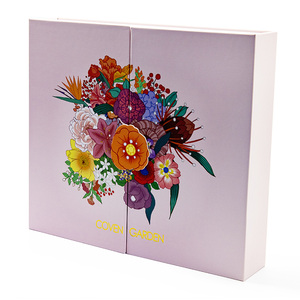 Luxury Cardboard Paper <b>Boxes</b> with Flower Deco Custom Logo Rigid <b>Gift</b> Cardboard Fold <b>Boxes</b> - Product Image 2