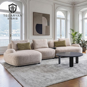 Set di Divani Sezionali Moderni di Lusso a Tre Posti con Rivestimento in Tessuto, Arredamento per Soggiorno, Set di Divani di Alta Gamma per la <span class=keywords><strong>Casa</strong></span> - Product Image 1