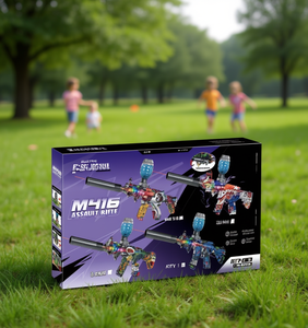 Pistolet à gel électrique M416 avec lumières et infrarouge pour enfants de 8 à 13 ans, jouet électronique en plastique unisexe - Product Image 2