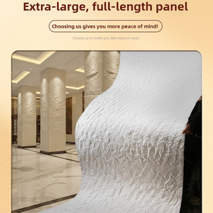 Panneau de décoration murale pour téléviseur en pierre de quartz étoile et lune, imperméable et ignifuge, 300x200x2mm - Product Image 6