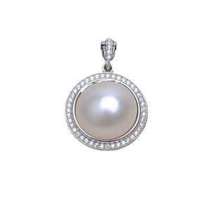 Mabei - Soporte Redondo Plateado en Plata 925 para Colgante, 14.5mm, para Perlas, Componente de Joyería DIY para Fabricación de Collares - Product Image 4