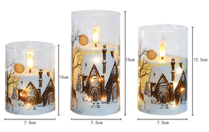 <span class=keywords><strong>Candele</strong></span> LED Senza Fiamma <span class=keywords><strong>per</strong></span> Natale - Decorazione <span class=keywords><strong>Casa</strong></span> Innevata, Luci Tremolanti a Batteria <span class=keywords><strong>per</strong></span> Decorazioni Natalizie e Feste - Product Image 6