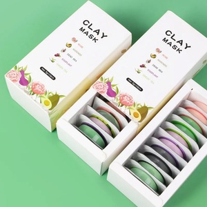 Mascarilla Facial de Arcilla Natural y Orgánica de Marca Privada, Mascarilla de Rosa, Té Verde, Aguacate y Cúrcuma, Kit de Mascarillas Faciales - Product Image 1