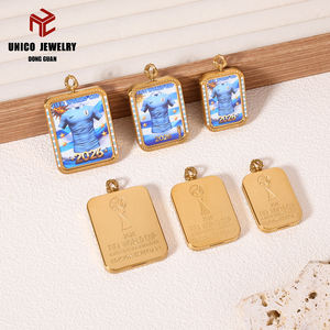 Collar de Fútbol de Uruguay para Hombre, Acero Inoxidable, Collar de la Copa Mundial <span class=keywords><strong>2026</strong></span> para Hombre, Collar de Acero Inoxidable para Hombre de la Copa Mundial <span class=keywords><strong>2026</strong></span> - Product Image 2