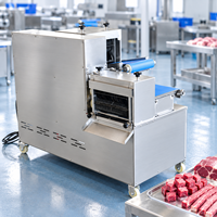 Trancheuse industrielle multifonctionnelle pour viande fraîche, équipement de découpe en bandes et en cubes pour la préparation alimentaire