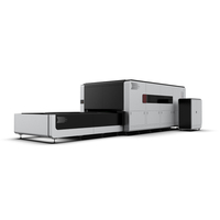 Máquina de corte láser de fibra tipo pórtico con mesa de intercambio cerrada de 3kW 6kW, 3000x1500, CNC de alta precisión para metal FSCUT AI Water