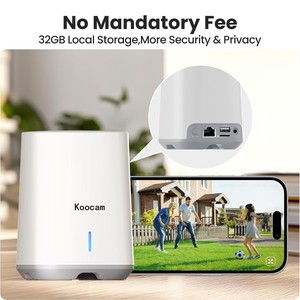 8mp 4 ערכת מצלמה <span class=keywords><strong>2</strong></span>.4g wifi אבטחה ביתית אלחוטית מערכת סולארית 360 ° פן הטייה מעקב אוטומטי - Product Image 3