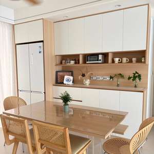 Meuble de rangement moderne sur mesure, meuble de restaurant, bois massif, protection de l'environnement - Product Image 6