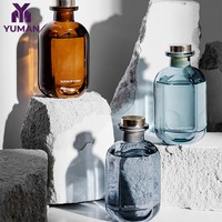 Bougie d'aromathérapie artisanale 180 ml en verre rond, design moderne écologique, diffuseur de relaxation