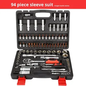 Jeu de clés à cliquet à douille de 1/4 po, 94 pièces, composants <span class=keywords><strong>en</strong></span> métal et plastique, boîte à outils, garantie de 3 ans, réparation automobile, utilisation automobile - Product Image 5