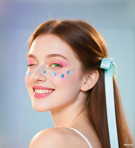 Nuova Collezione Primavera 2026: Tatuaggi Temporanei per il Viso con <span class=keywords><strong>Stampa</strong></span> Floreale alla Moda, Impermeabili, per Trucco da Carnevale, Realizzati in Carta - Product Image 3