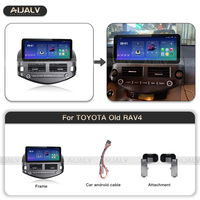 Superventas 12,3 ''pantalla táctil completa Panel Android reproductor Multimedia para coche marco estéreo para TOYOTA Old RAV4 GPS DSP incorporado