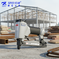 Agrafeuse pneumatique professionnelle XINYI Air Stapler 8416F 21Ga en aluminium, capacité 200 agrafes/m, garantie 3 ans, longueur de clou 4-16 mm