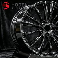 Jantes multi-branches noires polies sur mesure de 18/19/20/21/22 pouces 5x112 5x120 6x139.7 pour BMW/Audi/Tesla/Camion